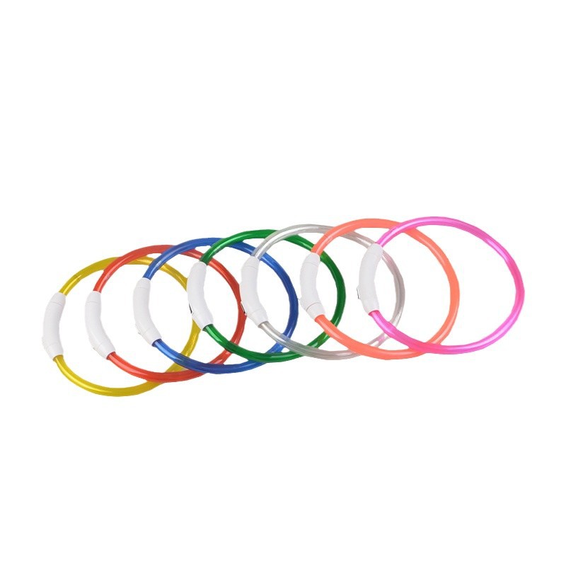 USB Rechargeable LED Dog Collar Light - Night Safety Visibility for All Dogs - PawPaw-Pet