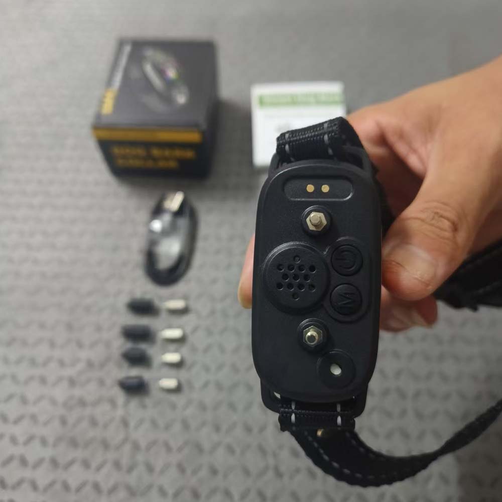 PB30 Dog Bark Collar for Large Medium Small Dogs, Rechargeable Smart Bark Collar, Anti Barking Training Collar with 5 Adjustable Sensitivity Beep Vibration (Black) - PawPaw-Pet